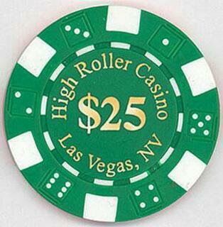 High Roller Casino $25 Poker Chip