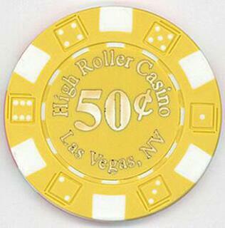 High Roller Casino 50¢ Poker Chips