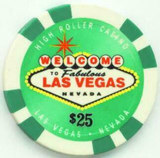 Las Vegas High Roller Casino VIP $25 Poker Chips