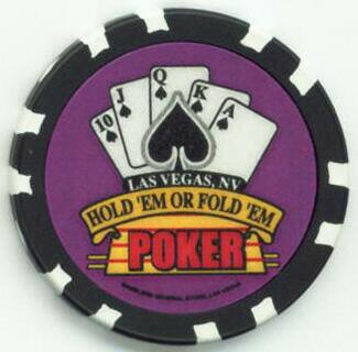 Hold 'Em or Fold 'Em $100 Poker Chips