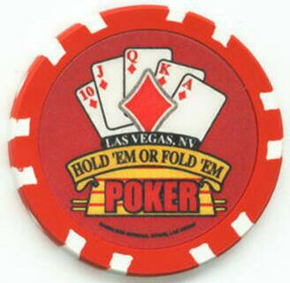 Hold 'Em or Fold 'Em $5 Poker Chips