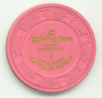 Holiday Inn Boardwalk Pink Roulette Casino Chip