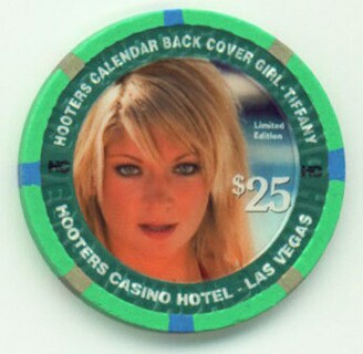 Las Vegas Hooters Calendar Girl Tiffany 2007 $25 Casino Chip