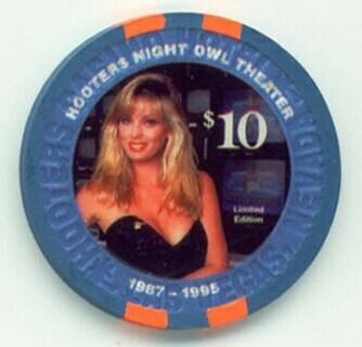 Hooters Casino Night Owl Theater $10 Casino Chip