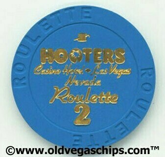 Hooters Casino Blue Roulette Casino Chip