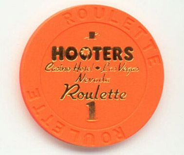 Hooters Casino Dark Orange Roulette Casino Chip