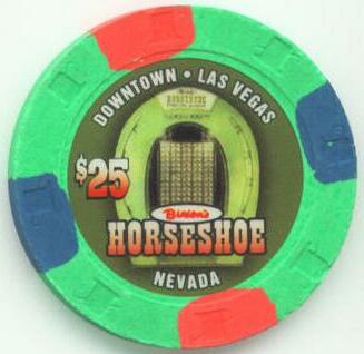 Binion's Horseshoe New $25 Casino Chip 