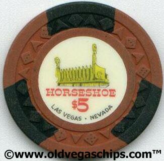 Binion's Horseshoe Building Issue Arrowdie $5 Casino Chip