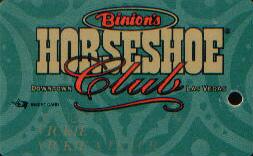 Horseshoe Casino Slot Club Card 