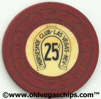 Binion's Horseshoe Classic 1960's 25¢ Casino Chip 