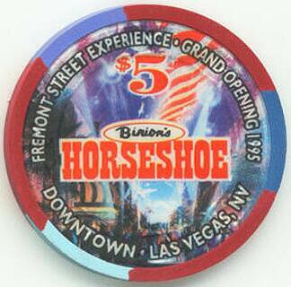 Binion's Horseshoe Fremont Street Experience $5 Casino Chip