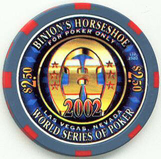 Binion's Horseshoe WSOP Winner Robert Varkonyi $2.50 Casino Chip