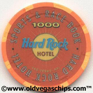 Las Vegas Hard Rock Hotel Sports & Race Book $1000 Casino Chip