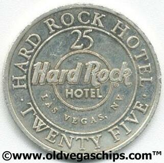 Hard Rock Hotel $25 Silver Slot Token