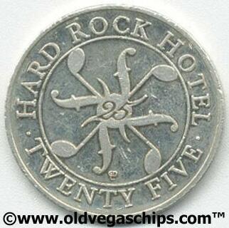 Las Vegas Hard Rock Hotel $25 Silver Slot Token