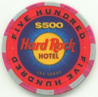 Las Vegas Hard Rock Hotel In Rock We Trust $500 Casino Chip 