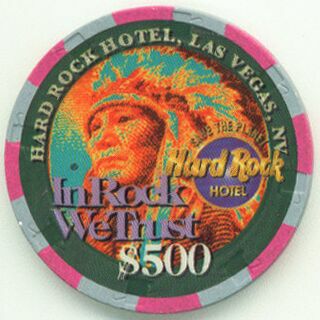 Hard Rock Hotel The Big Nickel $500 Casino Chip