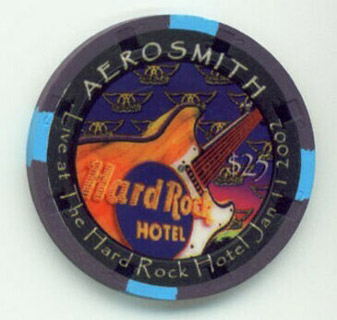 Las Vegas Hard Rock Hotel Aerosmith $25 Casino Chip