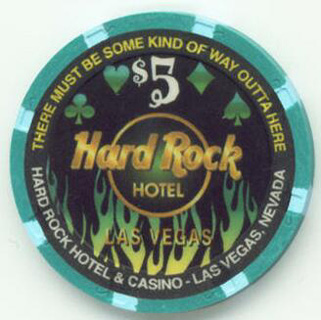 Las Vegas Hard Rock Hotel April Fool's Day $5 Casino Chip