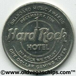 Las Vegas Hard Rock Hotel BMA 1996 $1 Slot Token