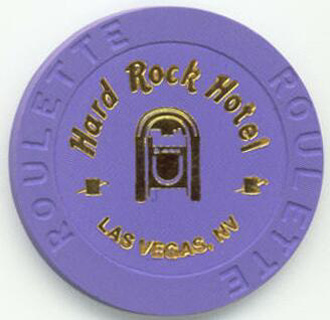 Las Vegas Hard Rock Hotel Jukebox Purple Roulette Casino Chip