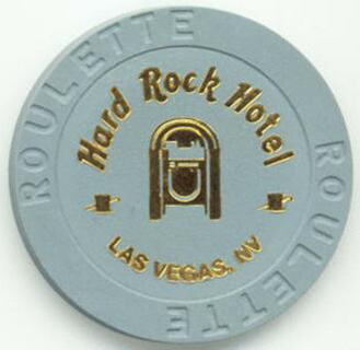 Las Vegas Hard Rock Hotel Jukebox Gray Roulette Casino Chip