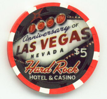 Las Vegas Hard Rock Las Vegas Centennial $5 Casino Chip