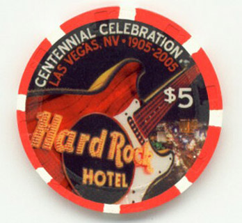 Hard Rock Hotel Las Vegas Centennial $5 Casino Chip