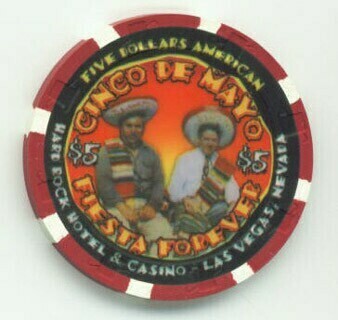 Hard Rock Cinco De Mayo 2001 $5 Poker Chip