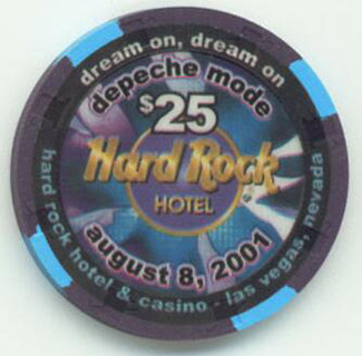 Las Vegas Hard Rock Depeche Mode 2001 $25 Casino Chip 