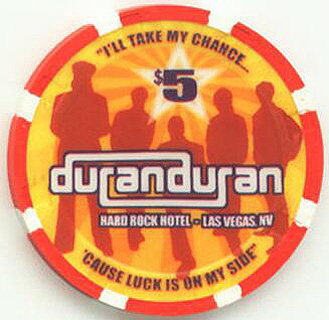 Hard Rock Duran Duran 2003 $5 Casino Chip 