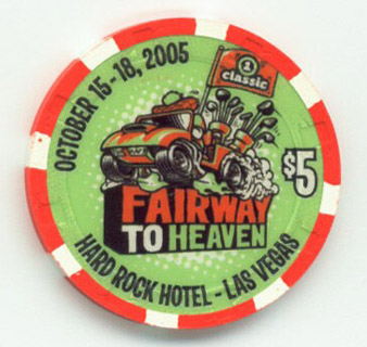 Las Vegas Hard Rock Fairway to Heaven 2005 $5 Casino Chip