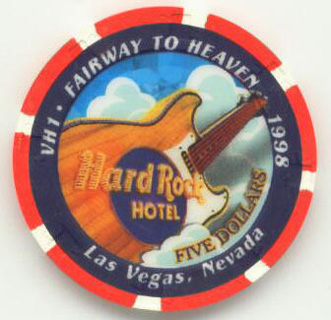 Las Vegas Hard Rock Hotel Fairway to Heaven 1998 $5 Casino Chip 