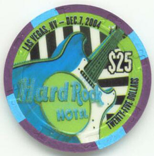 Las Vegas Hard Rock Green Day American Idiot 2004 $25 Casino Chip