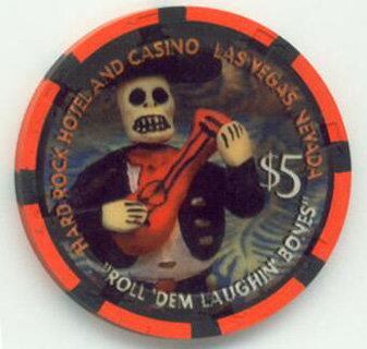 Hard Rock Hotel Halloween 2002 $5 Casino Chip 