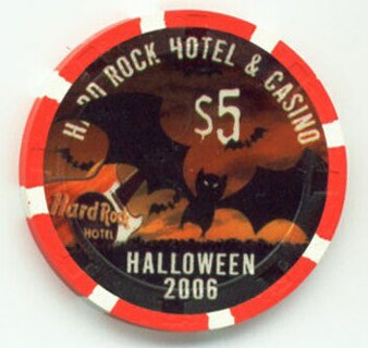 Hard Rock Hotel Halloween 2006 $5 Casino Chip 