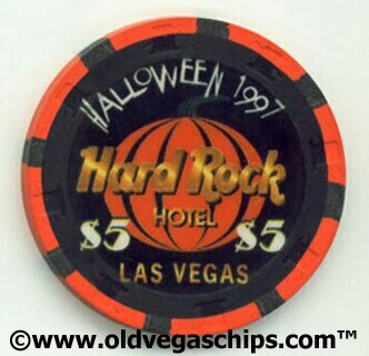 Hard Rock Hotel Halloween 1997 $5 Casino Chip