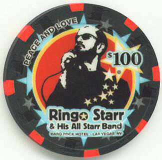 Las Vegas Hard Rock Ringo Starr 2003 $100 Casino Chip