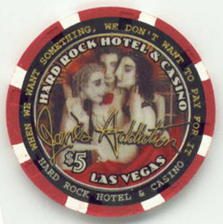 Hard Rock Hotel Janes Addiction $5 Casino Chip