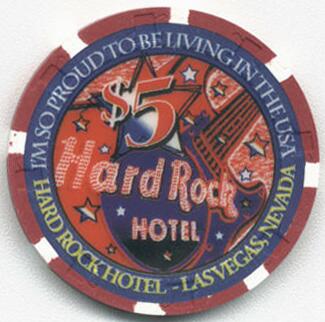 Las Vegas Hard Rock Hotel Kid Rock 2002 $5 Casino Chip