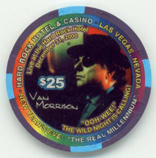 Hard Rock Hotel Van Morrison $25 Casino Chip 