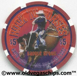 Hard Rock Hotel Rock N' Horses Saddle Bronc $5 Casino Chip