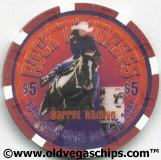 Hard Rock Hotel Rock N' Horses Barrel Racing $5 Casino Chip