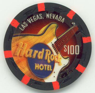 Las Vegas Hard Rock Hotel Peacock Lounge $100 Casino Chip