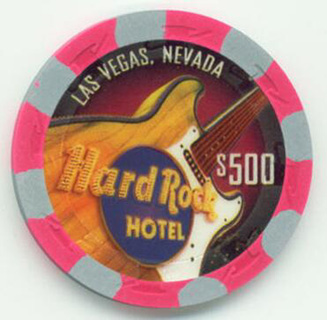 Las Vegas Hard Rock Hotel Peacock Lounge $500 Casino Chip