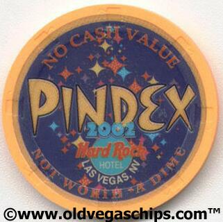 Hard Rock Hotel Early Bird Pindex Convention 2002 Casino Chip