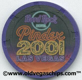 Las Vegas Hard Rock Hotel Pindex Convention 2001 Purple Casino Chips