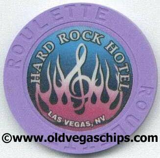 Hard Rock Hotel Purple Flame Purple Roulette Chip