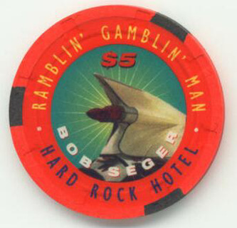 Las Vegas Hard Rock Hotel Bob Seger $5 Casino Chip