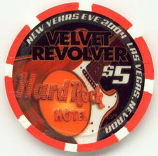 Las Vegas Hard Rock Velvet Revolver $5 Casino Chip